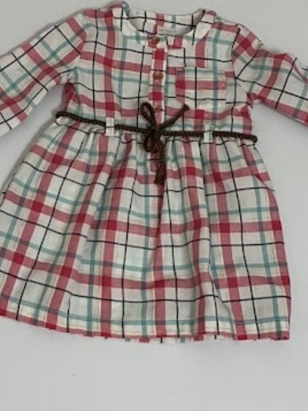 Toddler Girls Plaid Dress – Fall Outfit